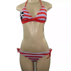 NWT Tommy Hilfiger 2pc Swimsuit Bikini Set Small